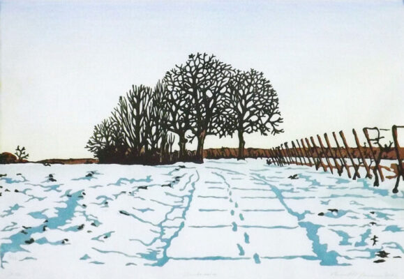 Farbholzschnitt (5 Platten) auf edlem Japanpapier, 24x37 cm