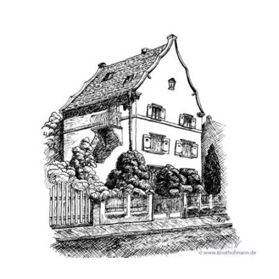 Tusche auf Bristol, 15x10 cm